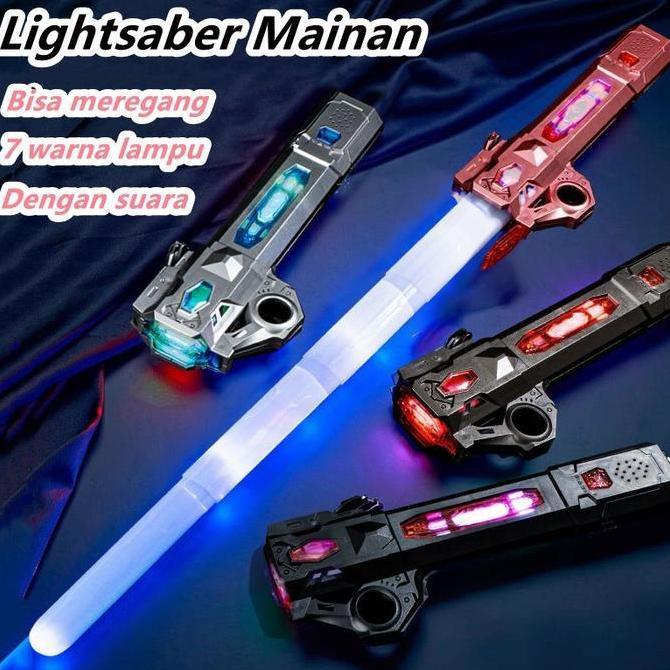 Grosir GigitoyMainan Lightsaber Star Wars Tersedia Dalam 7 Warna Pedang Laser Yang Dapat Ditarik Dar