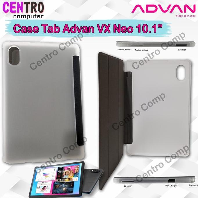 TERBARU - Case Tab Advan VX Neo 10.1" Flip Casing tab Advan VX Neo Cover Advan Tab VX Neo