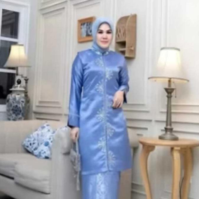 HARGA TURUN Atasan Baju Kurung Malaysia Tunik Rosalie Full Payet Baju Kurung Serian Warna Terbaru