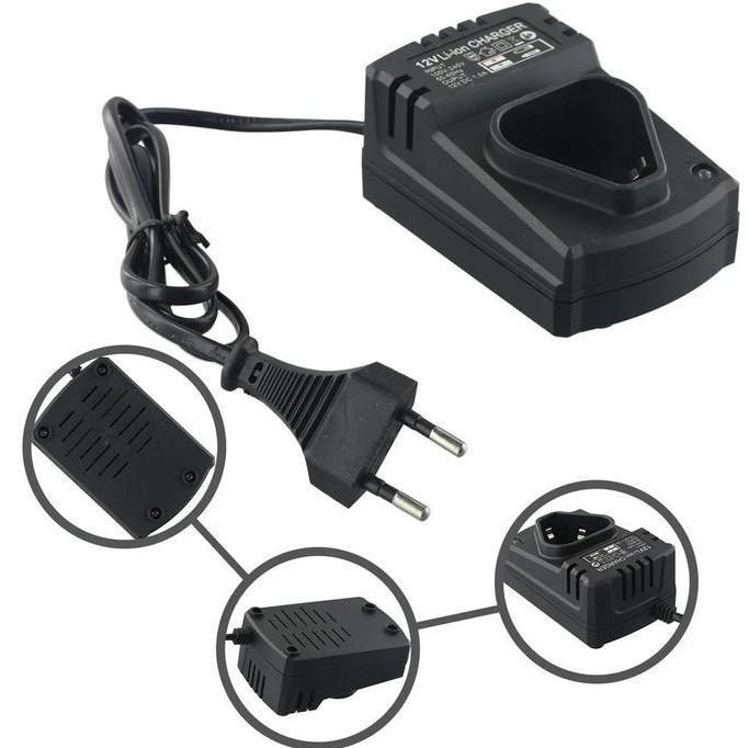 SUMOBOX Charger Duduk 12v Casan Baterai Cordless Bor Impact Fast Charging Jld Cas 12 Volt Batere Li-