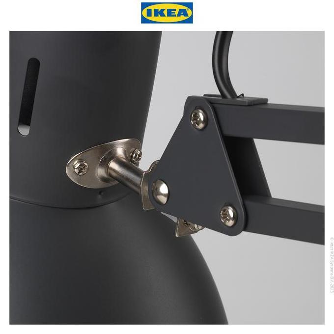 IKEA TERTIAL Lampu Meja Kerja Abu-abu Tua Minimalis Baja TF