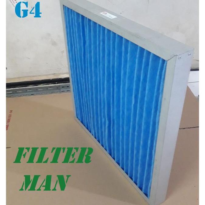 TERMURAH - Saringan Udara AHU FCU HVAC EU 4 G 4 MERV 8 Blue Air Pre Filter Frame