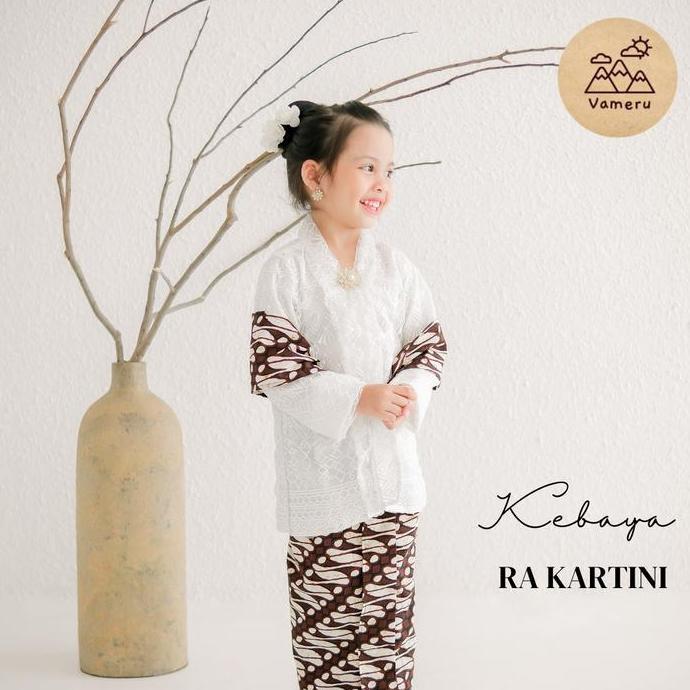 KEBAYA KARTINI ANAK BROKAT PUTIH COSPLAY IBU KARTINI WS