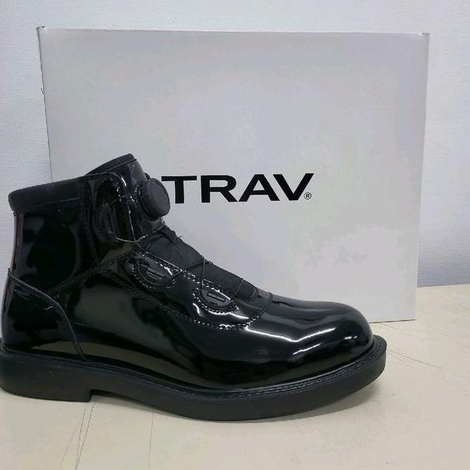 Sepatu PDH TRAV Pantofel Mid Cut Shoes - Tali Putar KS