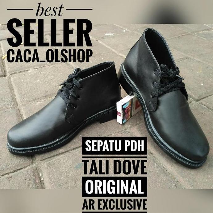 Sepatu PDH Tali Hitam Dove|Paskibra Putra Merk AR Exclusive KS