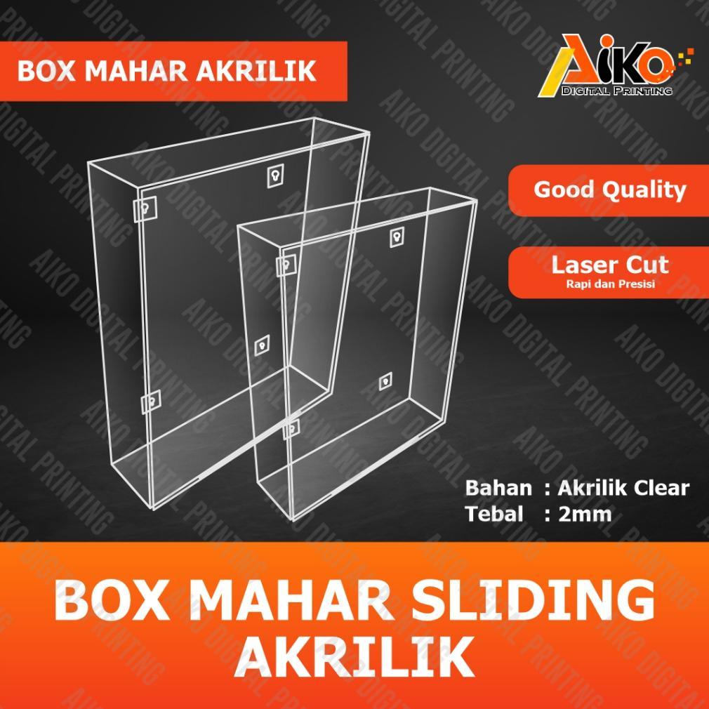 READY BOX MAHAR AKRILIK 30X40 30X30 | FRAME MAHAR AKRILIK SLIDING | KOTAK MAHAR AKRILIK