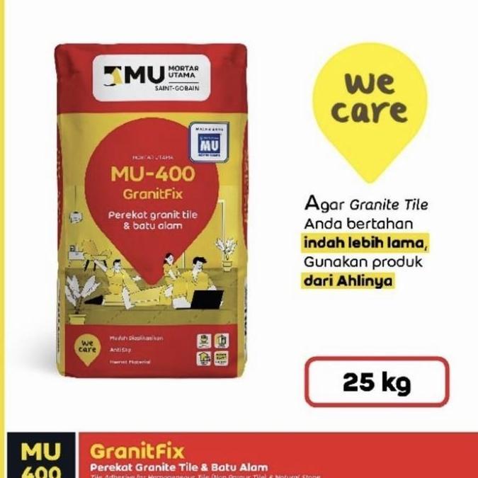 PROMO - Mortar Utama MU 400 Perekat Granite & Batu alam GranitFix MU400 - 25kg