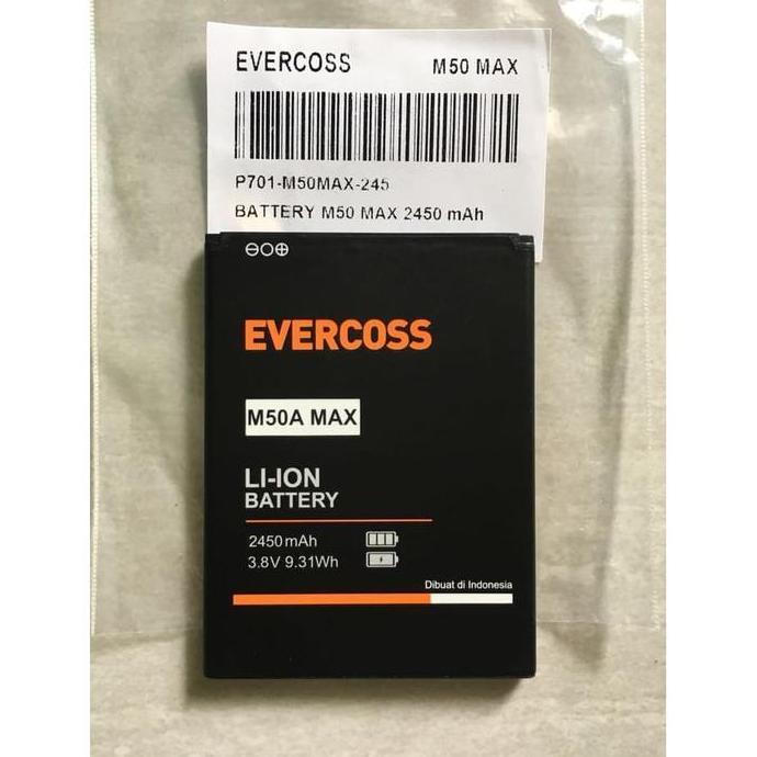 Baterai Evercoss M50 Max M50A Max ori 100%