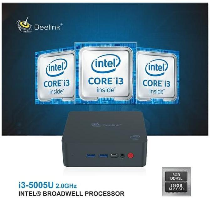 Mini Pc Beelink U55 Intel I3 5005U 8/256Gb Ssd 4K Wifi Windows 10 Pro