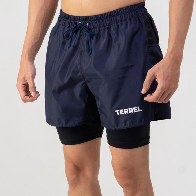 Terrel Sportswear Compression Short 2.0 Celana Olahraga Pendek Gym Running Lari Pria Sport Parasut