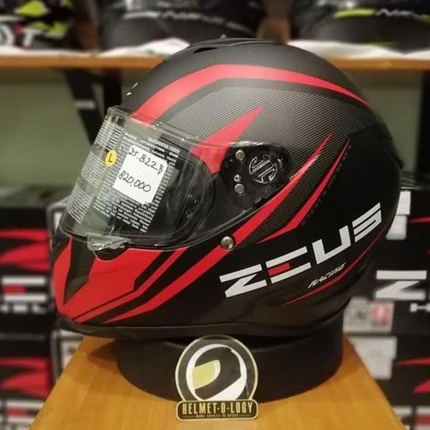 TERBARU - Zeus Z822 Z 822 ZS822 ZS 822 Z822B Z 822B ZS822B ZS 822B MBLK Red JH