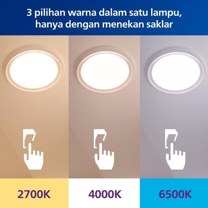 Sale Philips Lampu Radiantline Downlight Sceneswitch 9W D105 3 Warna