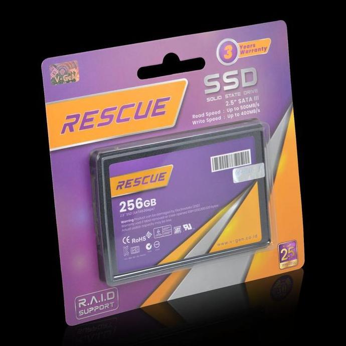 TERMURAH - SSD VGEN 256 GB SATA3 / SSD V-GeN 256GB RESCUE SATA III / V GeN SSD