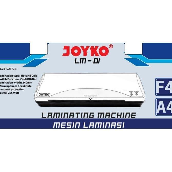 PROMO HARI INI - JOYKO LM 01 size A4 & F4 / Mesin Laminating / Laminator Low Watt LM01