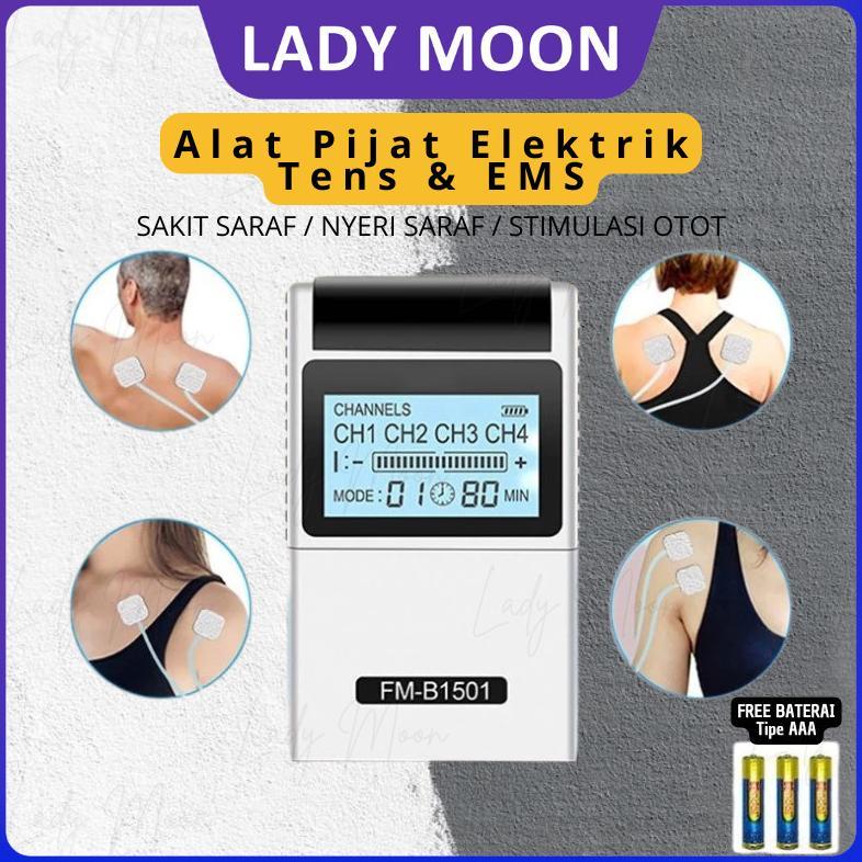 READY Lady MoonGARANSI 1 TAHUN Alat Pijat Terapi Listrik Tens&Ems Akupuntur Electric Mesin Therapy E