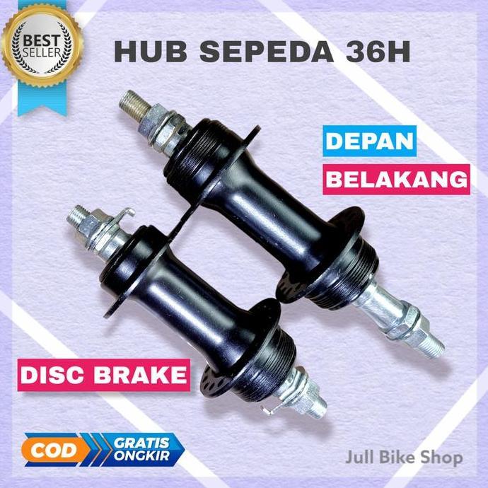 Promo Hub Sepeda 36H Lipat Mtb Hitam Freehub Bos Double Drat Depan Belakang Cod
