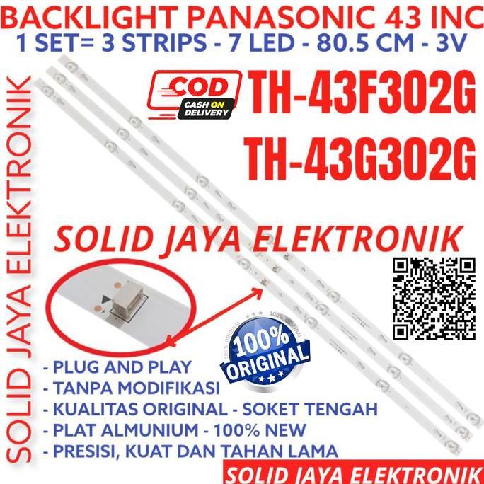 PROMO - BACKLIGHT TV LED PANASONIC 43 IN TH 43F302G 43G302 43F 43G LAMPU BL 7K