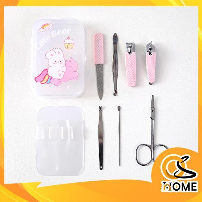 5596 Gunting kuku Set Pemotong kuku Set Manicure DIY 7 in 1 Set Alat Pemotong Kuku 7 Pcs