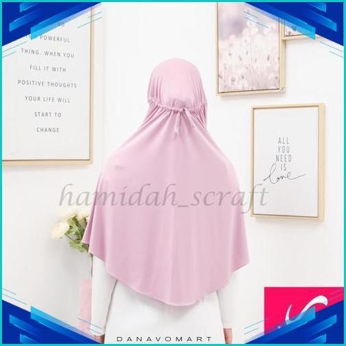 Bergo Hamidah Serut Xl Jersey Super Original