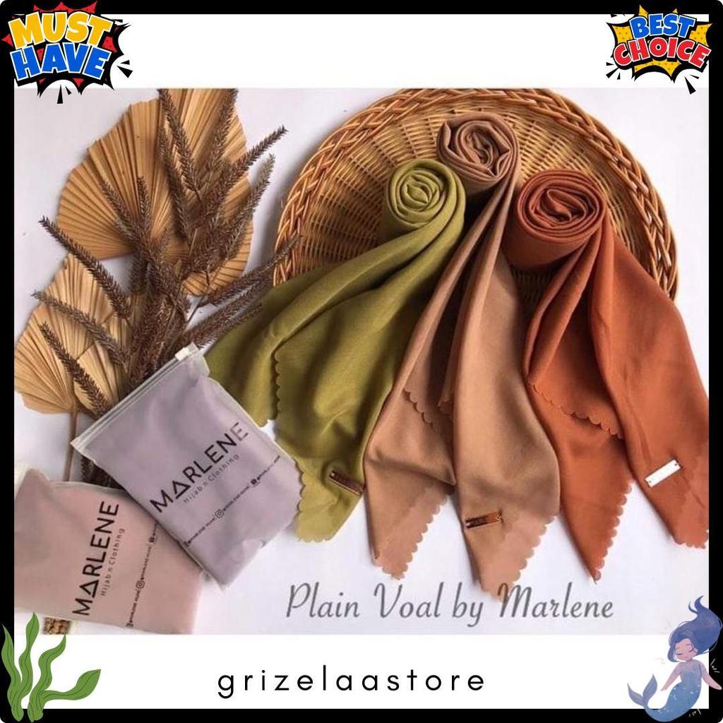 Marlene - Hijab Voal Square Segi Empat Polos Premium (Batch 2)