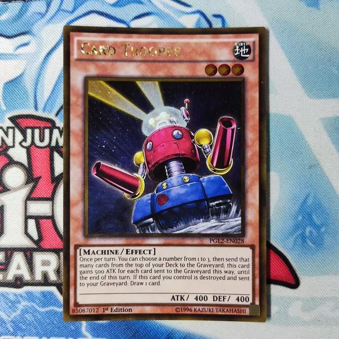 yugioh card trooper PGL2 gold rare 1st original