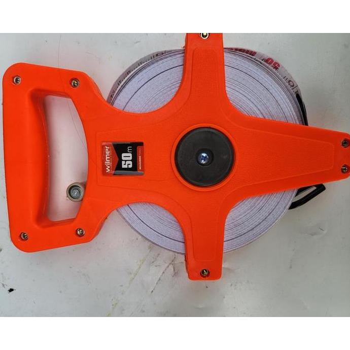 Mjerni- Meteran Rol Tancap Fiber 50M 100M Wilmer Meteran Kain Tanah Gulung