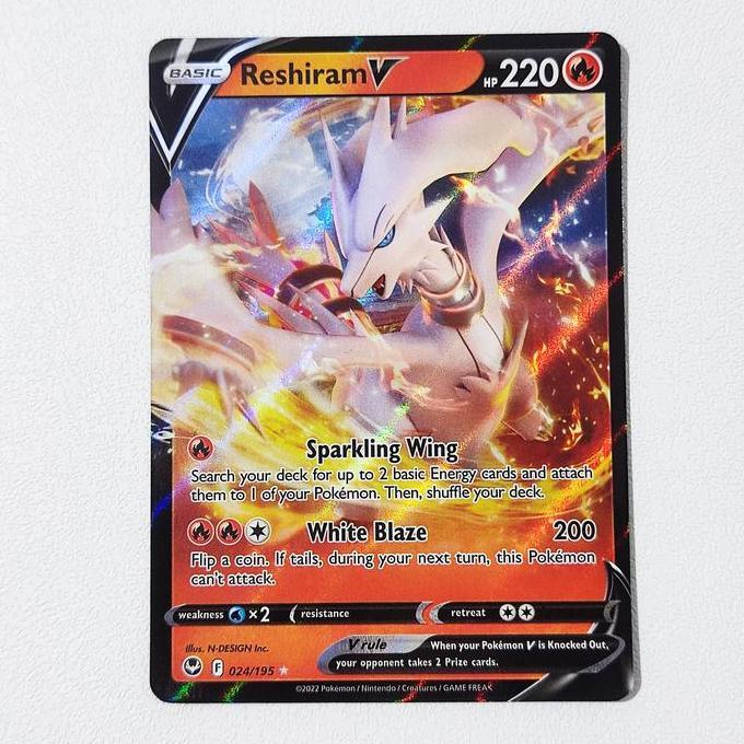Reshiram V 024/195 - Silver Tempest Pokemon Card English TCG