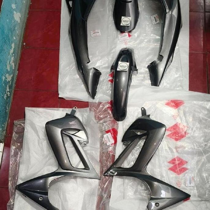 BODY FULL SET SUZUKI SATRIA FU 150 2004-2012 CKD BARONG ABU-ABU ORIGINAL SGP