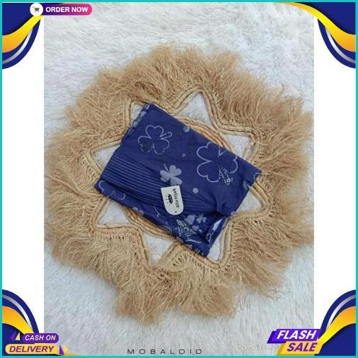 Hijab Bergo Pet  Jersey Printing Motif Bunga Premium