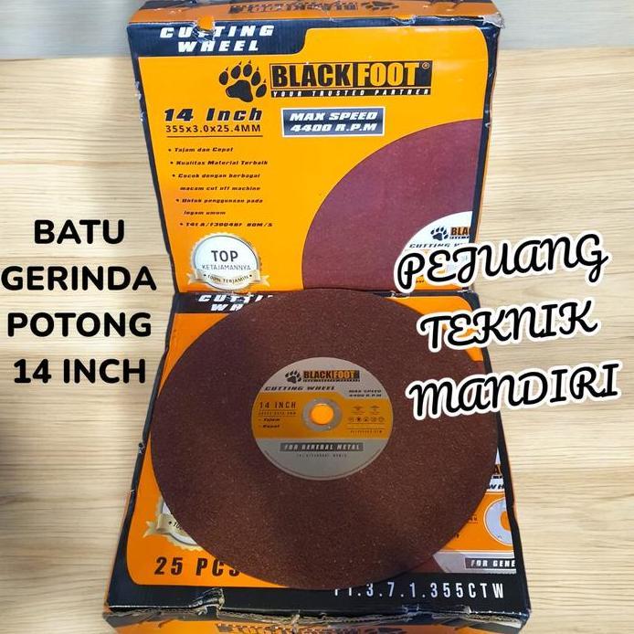 Ready BLACKFOOT BATU GERINDA POTONG BESI 14 INCH / MATA GERINDA GURINDA POTONG BESI 14" BLACKFOOT