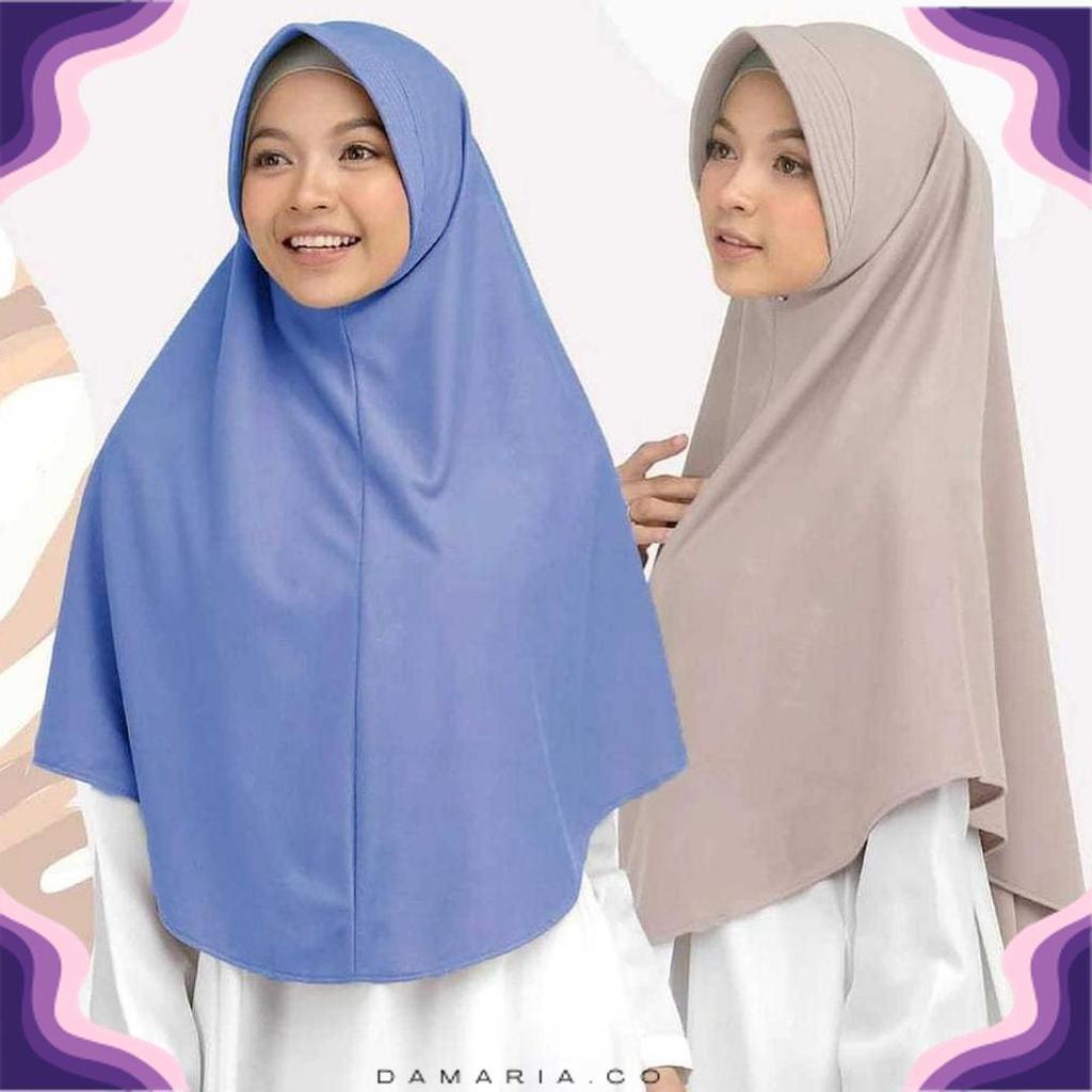 Jilbab Bergo Hamidah Jersey Size Xl/Hijab Bergo Jersey/Kerudung Bergo