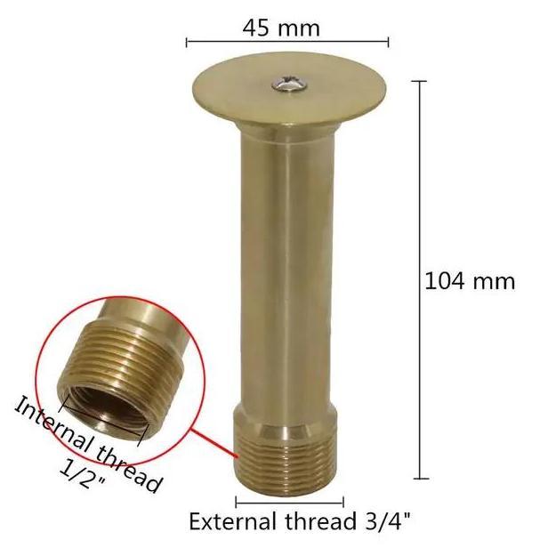 Nozzle air mancur bentuk jamur / kepala nozzle kolam air mancur