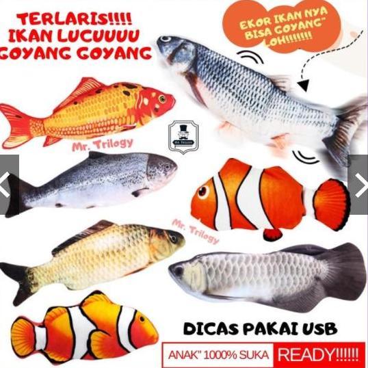 MAINAN IKAN GOYANG-GOYANG,UGET UGET MASAK-MASAKAN, KADO ANAK LUCU UNIK