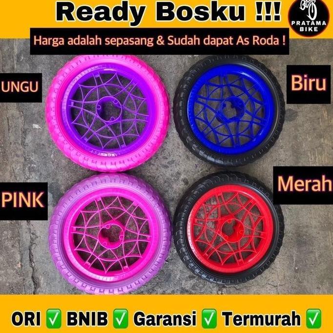 Promo Ban Eva Anak Uk 12 Inch Rim Velg Pvc Roda Ban Mati Busa Eva Sepeda Anak Mini Ctb Bmx 12 (Inclu