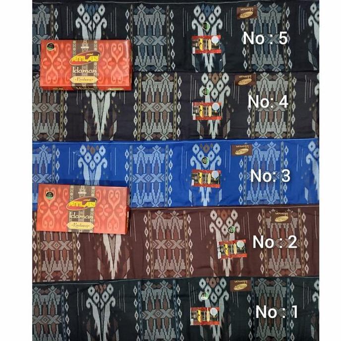 Sarung ATLAS idaman 555 kembang motif BHS SGE
