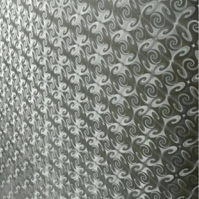 Ready Fiber Pagar Batik Hitam / Fiber Pagar Plastik Motif Batik