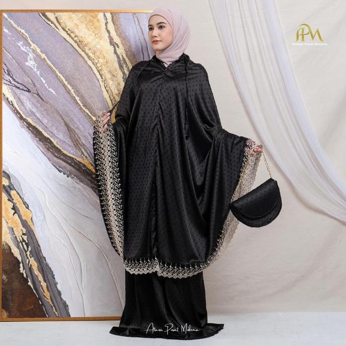 Apm Mukena Dewasa Uragiri Silk 2in1 Mewah Alifa Series Apm Mukena