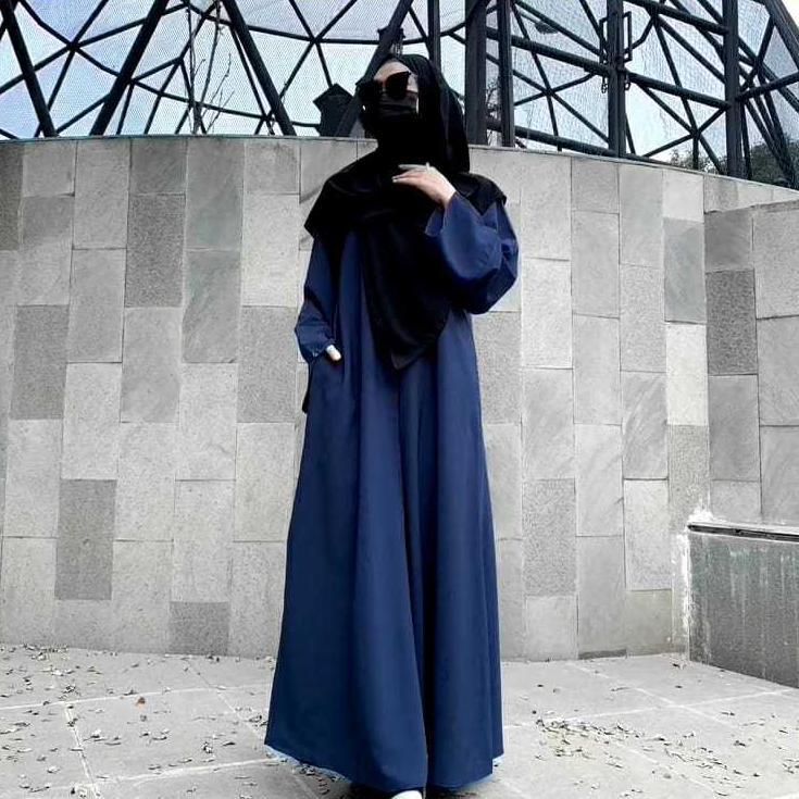 sale Gamis Abaya Polos Wanita Abaya Turkey Baju Umroh Wanita  Basic Abaya Polos Fashion Muslim Abaya