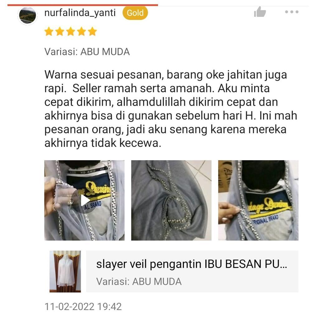 Harga Hemat Slayer pengantin IBU BESAN / hijab pengantin / veil pengantin / veil pengantin hijab / s