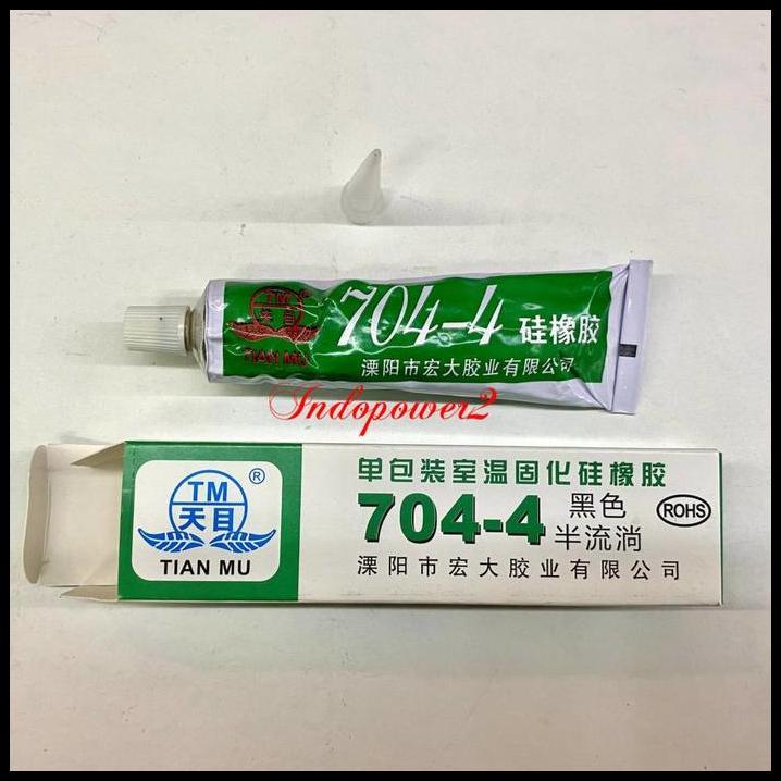 TERLARIS LEM TIAN MU 704 HITAM / THERMAL GLUE + SEALANT SILICONE GREASE TIAN MU 