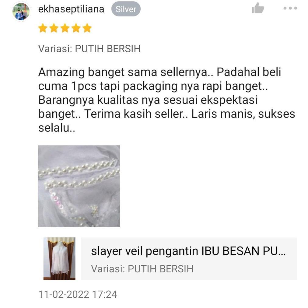 Promo buka Slayer pengantin IBU BESAN / hijab pengantin / veil pengantin / veil pengantin hijab / se