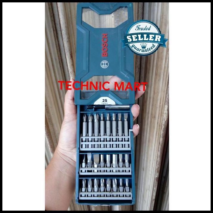TERBARU MATA BOR OBENG BOSCH 25 PCS MINI X-LINE SCREWDRIVER BIT SET ORIGINAL 