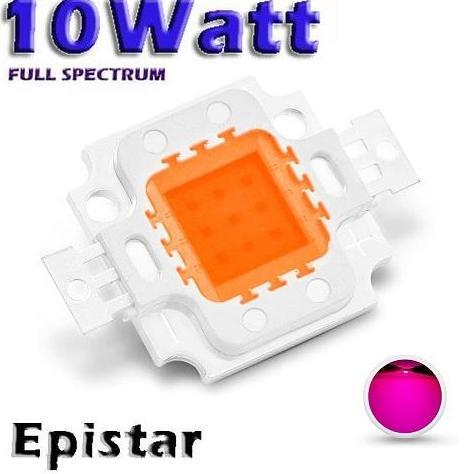 HPL 10 WATT LAMPU SOROT EPISTAR 400-840NM HIGH POWER LED FULL SPECTRUM 10WATT GROW LIGHT PLANT LAMP 