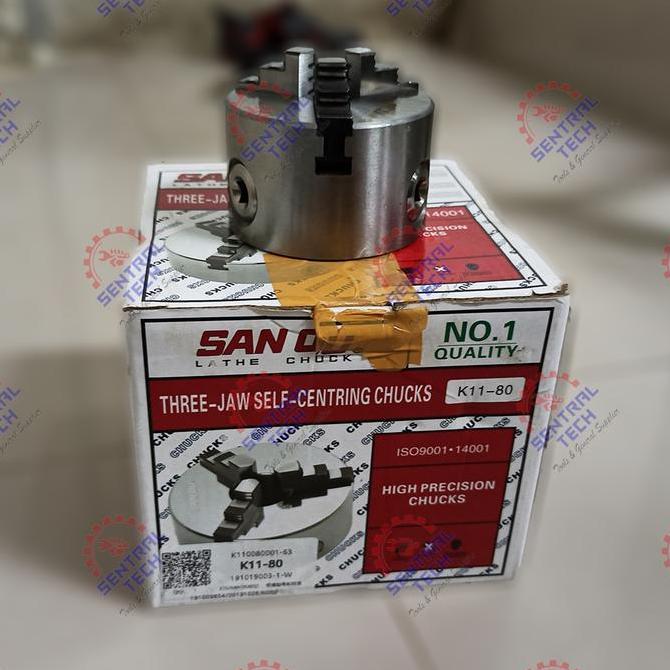 Chuck Bubut 3" 3 Jaw / Claw Bubut 3 Jaw / Catok Kepala Bubut 3 Inch