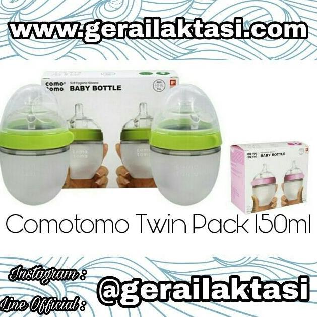 TERBARU|TERMURAH|BARU|PREMIUM|ORIGINAL|GARANSI|DISKON|PROMO COMOTOMO BOTOL SUSU 150ML TWIN PACK GREE