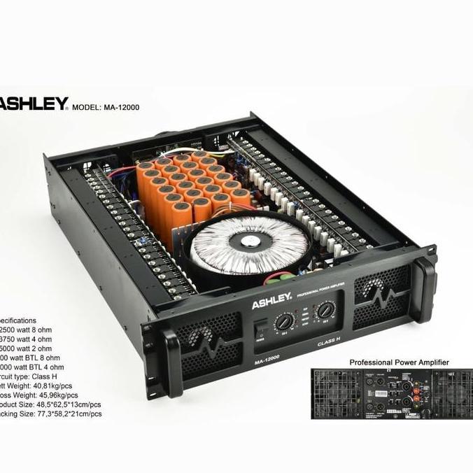 Power Amplifier Ashley Ma12000 Ma 12000 Garansi Original