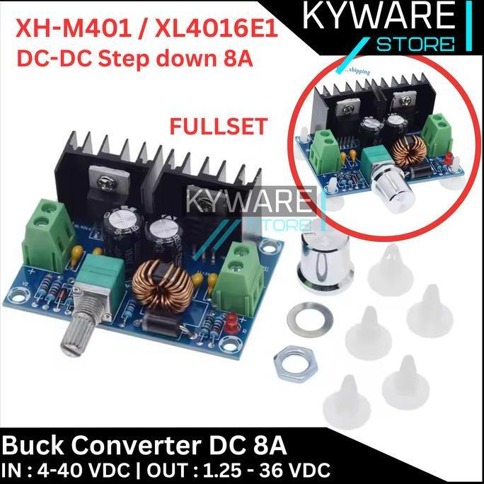 KUSUMORO KYWARE  XH-M401 XL4016 Step Down DC Buck Converter XH M401 XL 4016 8A High Power Voltage XL