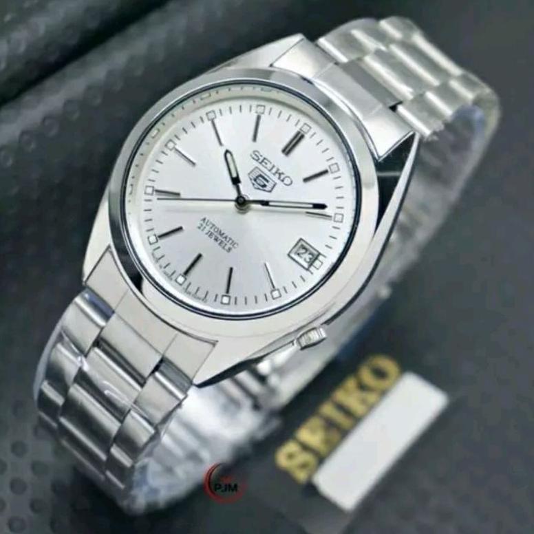 jam tangan pria seiko otomatis jam tangan seiko 5 matic/otomatis rantai stainless