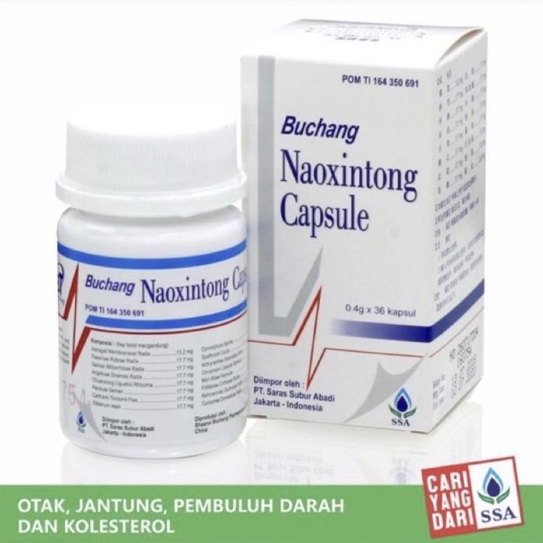 Ready Buchang Naoxintong 36 Capsule Herbal Asli Untuk Jantung Dan Stroke