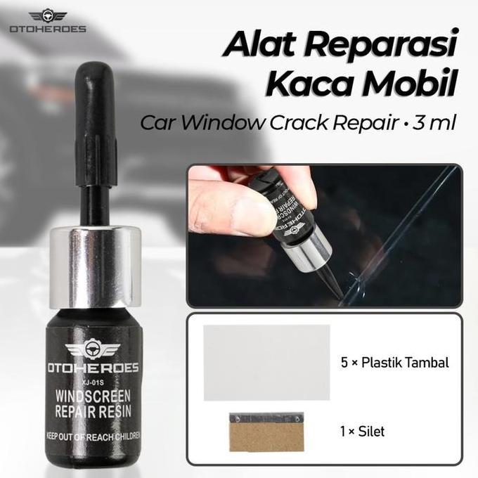 LADHUVHI Alat Reparasi Lem Kaca Mobil Retak Perbaikan Retak Jendela Mobil Car Window Crack Repair Mu